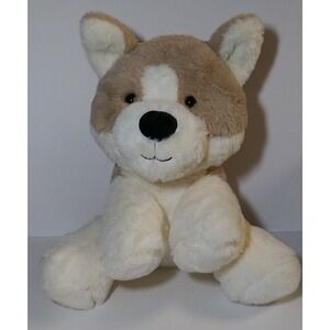 Spark Create Imagine Puppy Dog Corgi Plush 10in Stuffed Animal White Tan